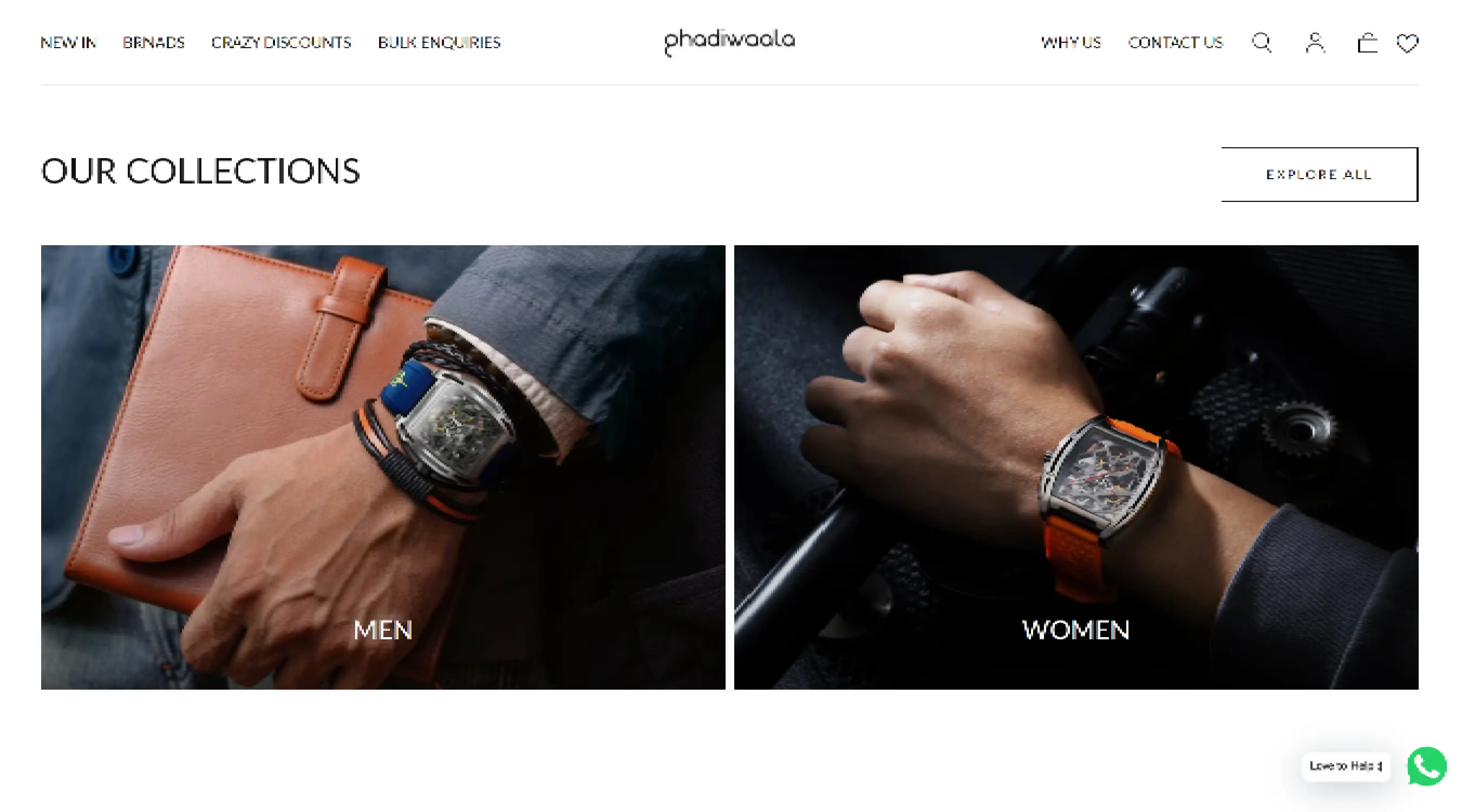 Ghadiwaala | Buy Luxury & Premium Watches for Men & Women Online